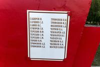 Табличка со списком погибших в годы Великой Отечественной войны с. Айша Зеленодольский район
