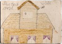 Рисунок. Снегирёва Т. «Дом». 21 февраля 1943 года