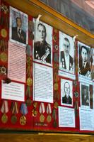 Стенд с фото  и информацией о ветеранах Великой Отечественной войны