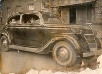 Фото. Полковник Юсупов Б.А. в немецком автомобиле. 22 августа 1943 года