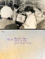 Фото. Возложение цветов к могиле Мутигуллина А. Сабинский район РТ. 1988