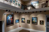 Фрагмент экспозиции Музея  К. Васильева посвящен картинам на героическую тематику. 2014