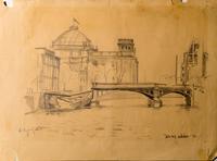 Рисунок. Мусалов А.Х. Знамя Победы. 1945. Бумага