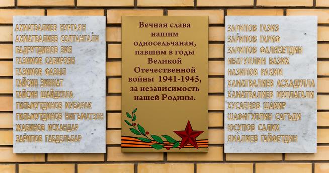 Таблички с фамилиями погибших из д. Каенсар::Ципья g2id3201