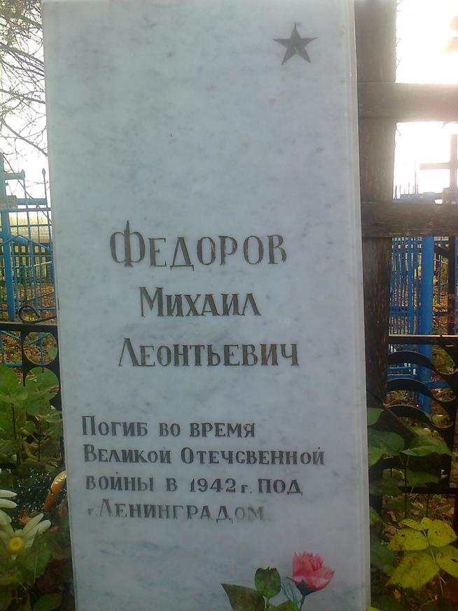 Федоров М.Л::Памятники погибшим участникам Великой Отечественной войны, похороненных на родине Республика Тататарстан (работа поисковиков) g2id41210