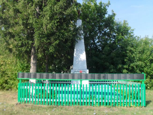 В с.Чечекле::Памятники, стеллы (бюсты) погибшим и пропавшим без вести в годы Великой Отечественной войны в Спасском районе g2id41362