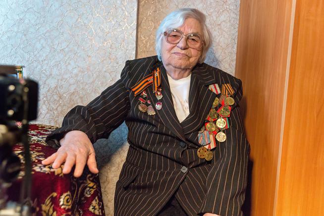 Фото. Участница Великой Отечественной войны Яковлева Т.И. 2014::Мамадышский район g2id17529