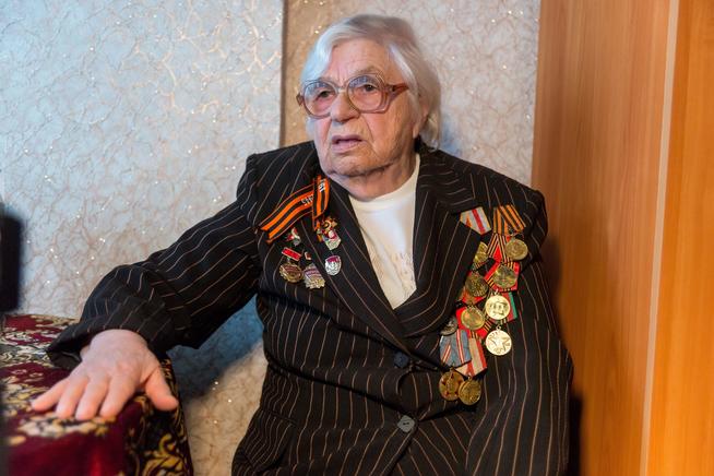 Фото. Участница Великой Отечественной войны Яковлева Т.И. 2014::Мамадышский район g2id17533