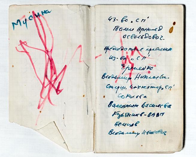 Книжка записная писателя Даули Н. - участника Великой Отечественной войны. СССР. 1970-е::Муниципальное бюджетное учреждение культуры «Историко-краеведческий музей имени С.М.Лисенкова» Алькеевского района g2id18295