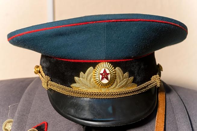Фуражка Героя Советского Союза Ханжина П.С. СССР. 1940-е. Ткань::МБУ «Музей истории Тетюшского края» g2id18653