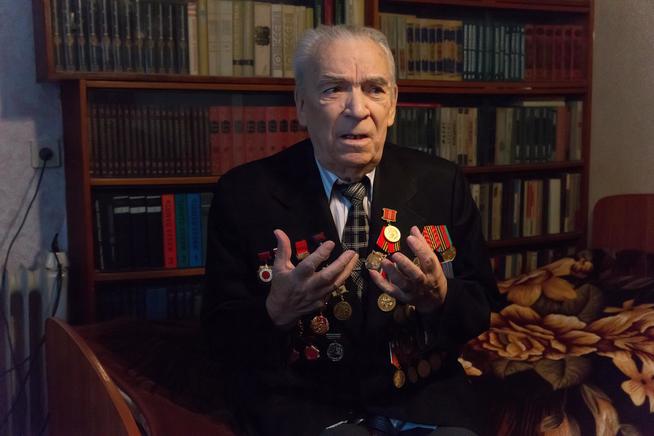 Фото. Ераполов К.Ф. (19 23 г.р.)- ветеран Великой отечественной войны. 2014::Музей трудовой славы КАЗ им. С.П. Горбунова g2id39359