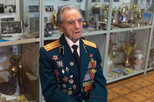 Фото.Шахназаров А.Р.- ветеран Великой Отечественной войны. 2014::Музей спорта им. Ш.Х. Галеева g2id41120