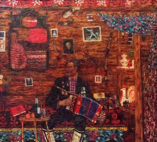 Картина. Зарипов И. Катюша. 1973-1985. Холст, масло::Музей национальной культуры в НКЦ Казань g2id44071