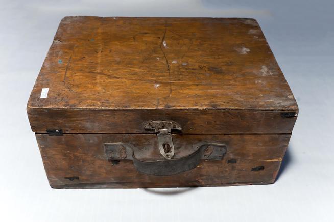 Сундук участника Великой Отечественной войны. СССР. 1930-1940-е годы. Дерево, металл::ГБУ «Актанышский районный краеведческий музей» g2id32694
