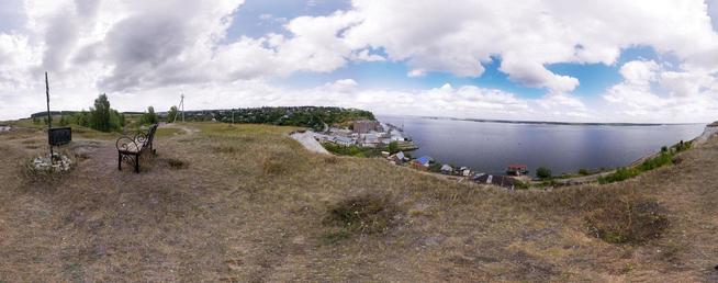 Вид на Волгу с горы. с.Печищи. 2014::Верхнеуслонский район g2id671