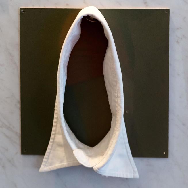 Воротник к сорочке Я. Купалы. СССР. 1940-е. Ткань::Музей Янки Купалы в селе Печищи. Музей Янки Купалы в селе Печищи - отдел Национального музея Республики Татарстан g2id611