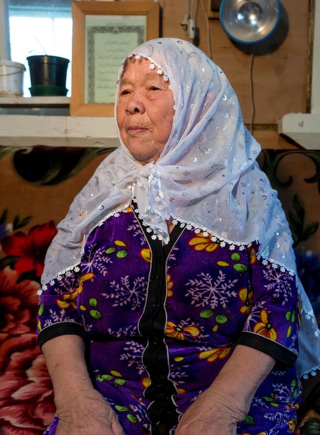 Фото. Бурханеутдинова З.Х. - труженица тыла, вдова участника Великой Отечественной войны. 2014::Высокогорский район g2id7497