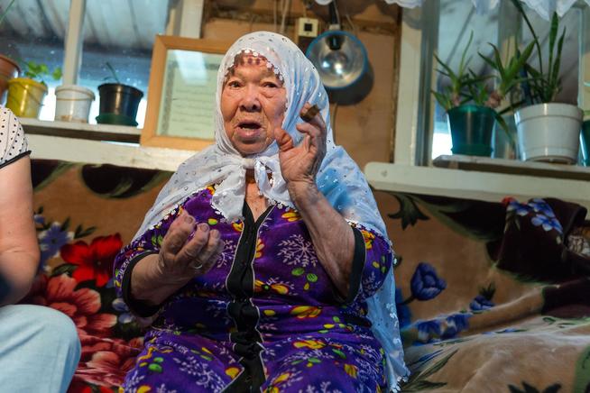 Фото. Бурханеутдинова З.Х. - труженица тыла, вдова участника Великой Отечественной войны. 2014::Высокогорский район g2id7509