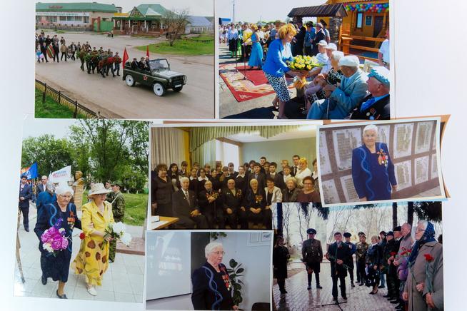 Фотоколлаж. Ларина А.Л. на мероприятии в честь дня Победы в г. Пестрецы. 2000-е::Пестречинский район g2id3267