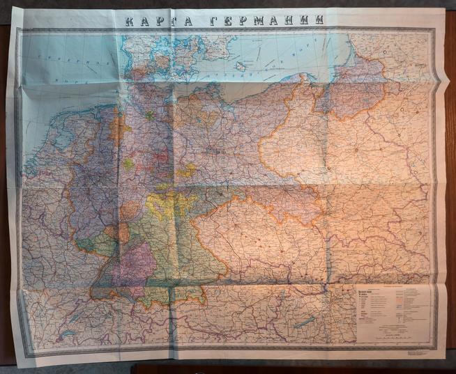 Карта Яковлева А.Е. (1903-1991), генерал-лейтенанта. 1945-е годы::МБУ «Рыбно-Слободский краеведческий музей» g2id7827