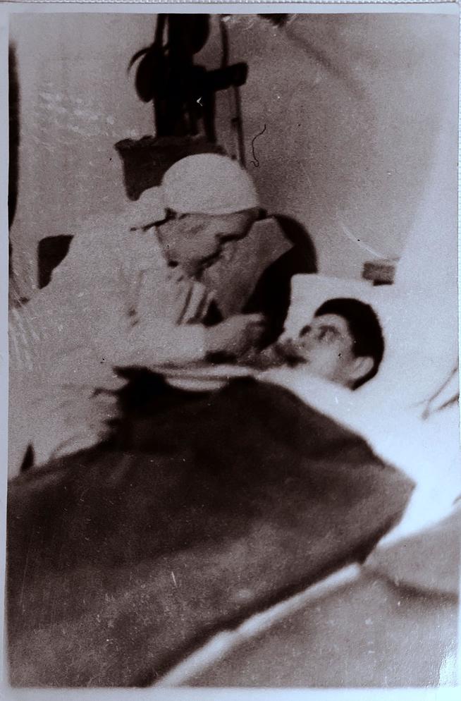 Фото. Вагин А.П. (1916-?), участник Великой Отечественной войны, в госпитале. 1942 ::МБУ «Рыбно-Слободский краеведческий музей» g2id8047