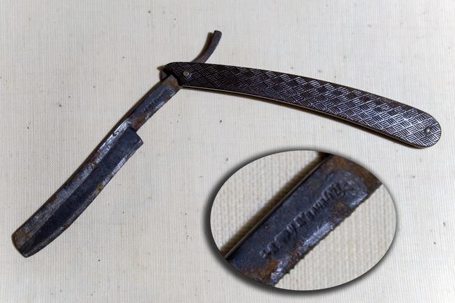 Нож Каримова Н., участника Великой Отечественной войны. СССР. 1945(?) Металл::МБОУ «Кутлу-Букашская средняя общеобразовательная школа» Рыбно-Слободского муниципального р-на РТ g2id8511