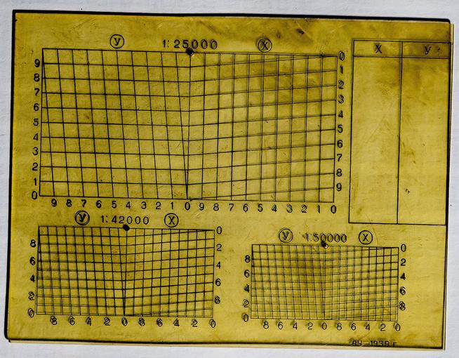 Трофейная немецкая линейка для подготовки данных для стрельбы из орудий. Германия. 1941-1942 годы. Целлулоид::МАУК г.Набережные Челны "Историко-краеведческий Музей" g2id30408