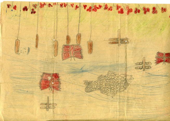 НМРТ КППи-124014-49   Каримова Л Ф  Документ Письмо-рисунок Ф  Кариму от дочери Лейли_2::Карим g2id85486