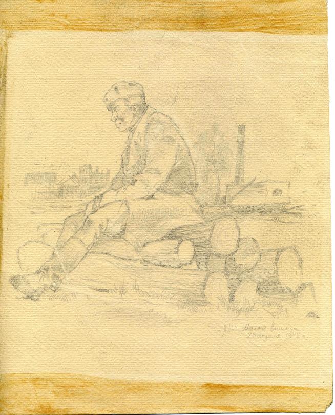 НМРТ КП-19977-1   Ряховский Ю В  Рисунок Старший политрук  М Залилов  Малая Вишера_1::Джалиль g2id86380