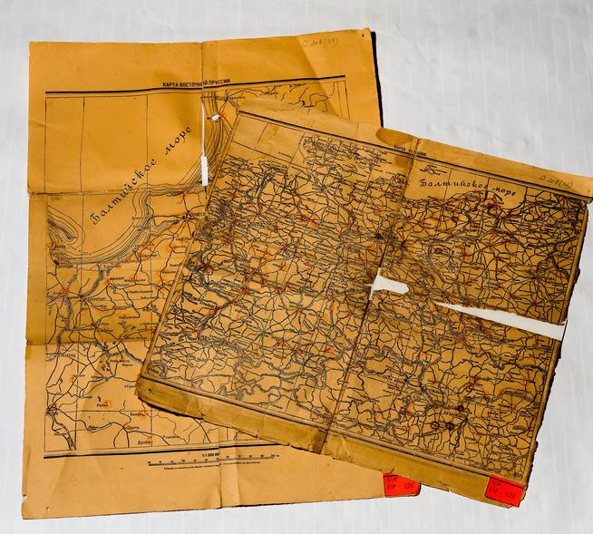 Карта Восточной Пруссии Петрова М.С. – участник Великой Отечественной войны. 1940-е::МБУ «Мемориальный центр Черемшанского муниципального района РТ» g2id87623