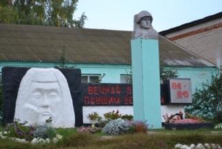 Памятник погибшимв годы Великой Отечественной войны. село Малые Болгояры. 2000-е::фото для статей предоставлены МБУК «Апастовский краеведческий музей» g2id87945