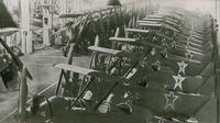 Ночные бомбардировщики У-2 (ПО-2)  в цехе сборки завода № 387 Казань. 1943 