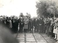 Фото. Музафаров Б.Х. с партизанами оккупации Осетии в 1942-1943 гг. Осетинская республика. 1970-1980 годы