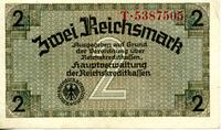 Денежный знак. 2 рейхсмарки. Германия. 1940 (лицевая сторона)