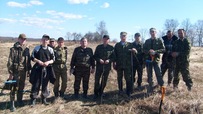 Отряд в поле Сычевского района май 2013 года::Поисковый отряд Спасского района "Булгары" g2id97491