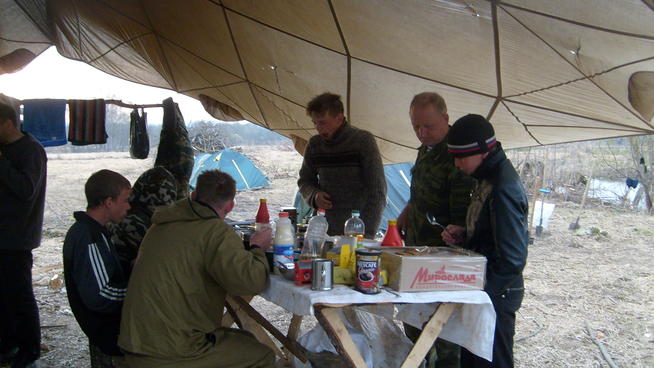 Кухня в полевых условия май 2013 года::Поисковый отряд Спасского района "Булгары" g2id97506