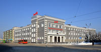 Здание Казанского отделения Горьковской  железной дороги, где находится комната трудовой славы. 2014