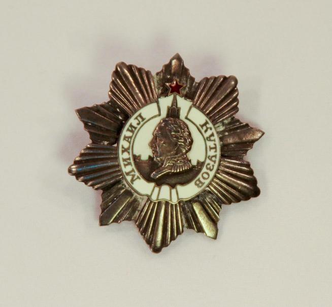 Орден Кутузова 2 степени Сафиуллина Г.Б. - Героя Советского Союза.СССР.1940-е. Серебро, штамповка, эмаль.::Награды g2id98917