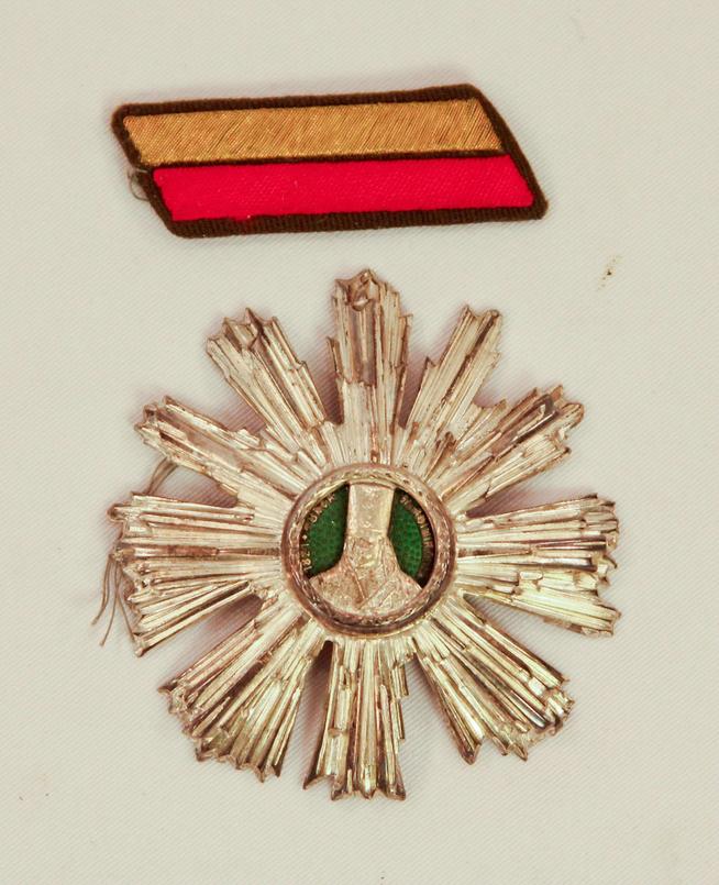 Орден Владимиреску III класса Сафиуллина Г.Б. - Героя Советского Союза.Румыния.1969.Серебро, эмаль, штамповка.::Награды g2id99077