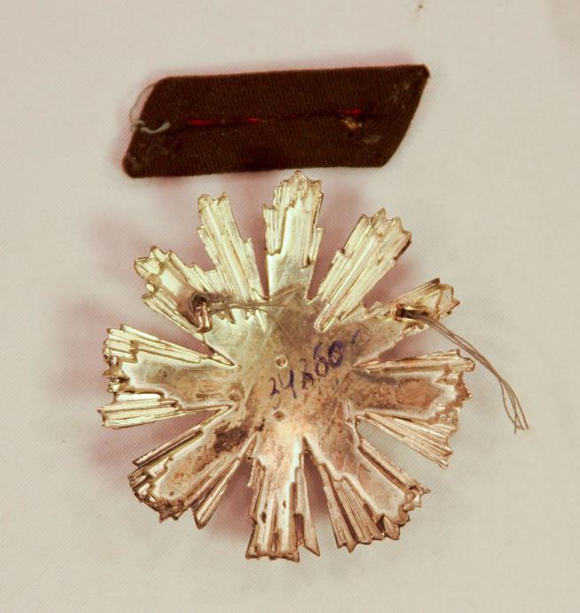 Орден Владимиреску III класса Сафиуллина Г.Б. - Героя Советского Союза.Румыния.1969.Серебро, эмаль, штамповка.::Награды g2id99082