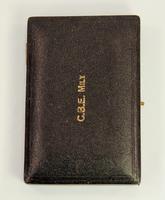 Футляр Ордена Британской империи Сафиуллина Г.Б. - Героя Советского Союза.Великобритания.1944.Кожа, металл.