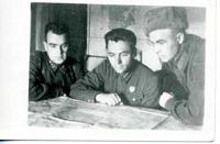 Командование 38 стрелковой дивизии - (слева направо) Молчанов П., Сафиуллин Г.Б., Большаков. СССР. 1940-е