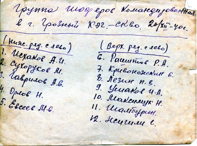 Исхаков Ахат Исхакович (слева первый сидит) оброт::Фотографии участников Великой Отечественной войны и документы по Спасскому району (до 1946г.) g2id99856