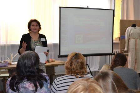 Выступление директора музея Менделеевска Е.Мещеряковой