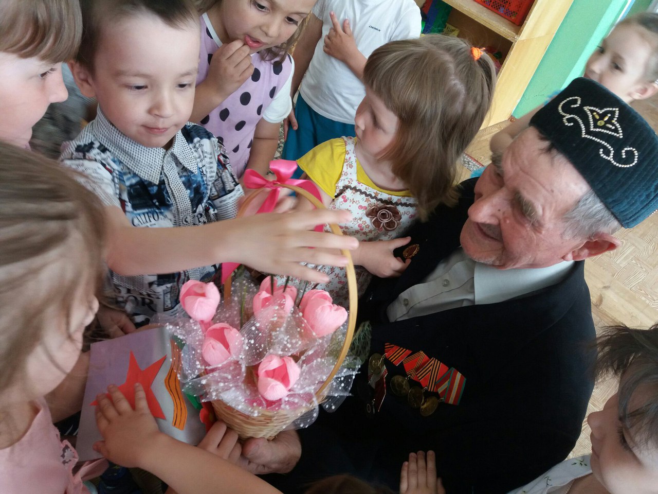 Встреча с ветераном в детском саду.