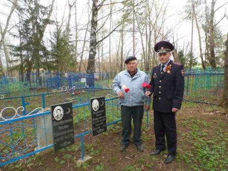 В Кукморе ветераны возложили цветы на могилы сослуживцев – участников Великой Отечественной войны