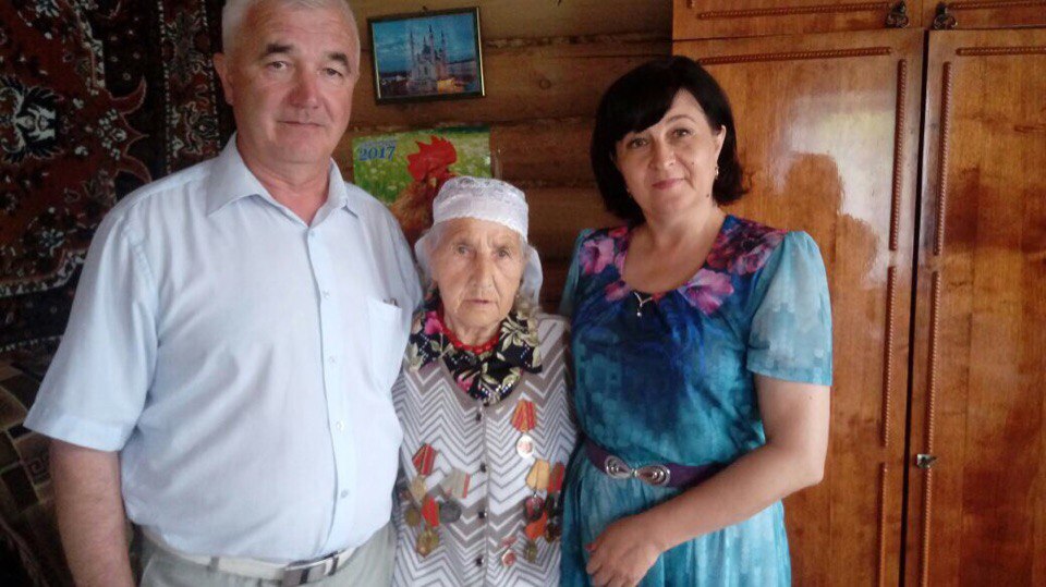 90-летний юбилей труженицы тыла, жительницы с.Пелево Саймы Хасановой