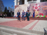 Торжественный митинг, посвященный празднованию 73-й годовщины Победы в Великой Отечественной войне