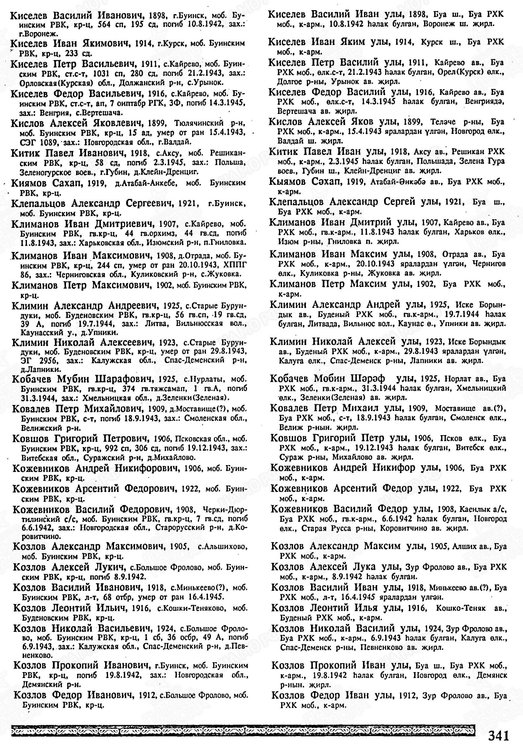 Кожевников Арсентий Федорович (1914 г.р. или 1922 г.р.)
