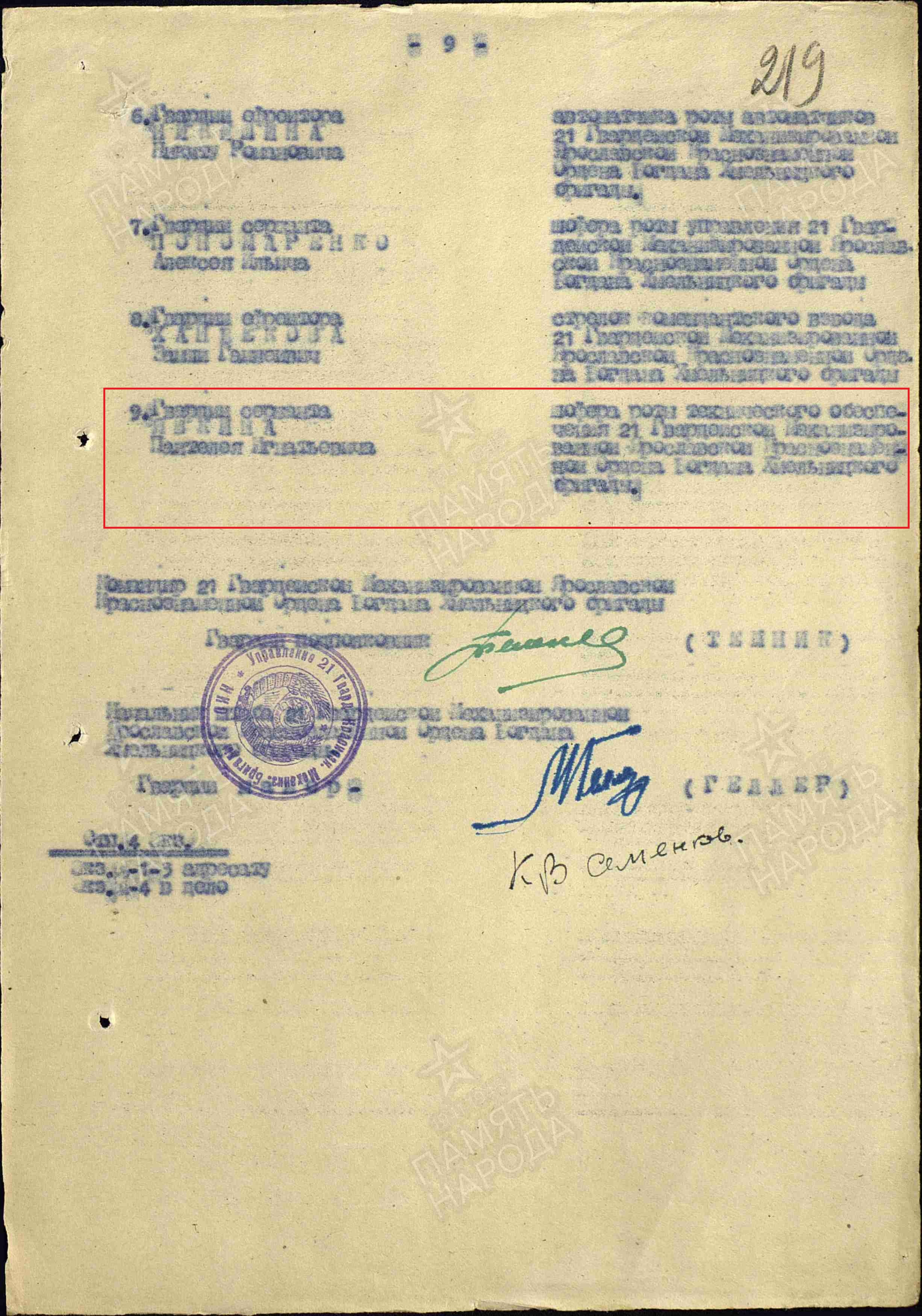 список награжденных
